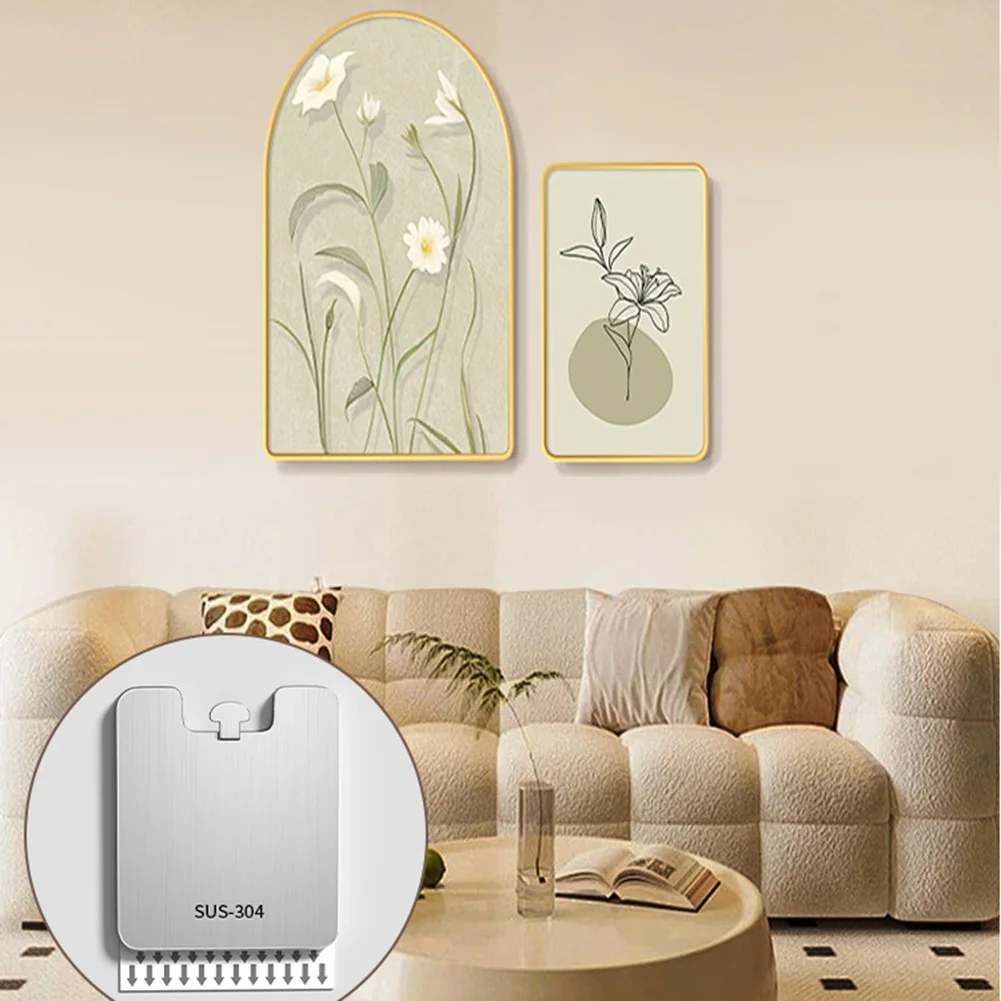 Multi functional Wall Mounted Hooks for Hanging and Organizing Stainless Steel Compact Size Sleek Silver Color