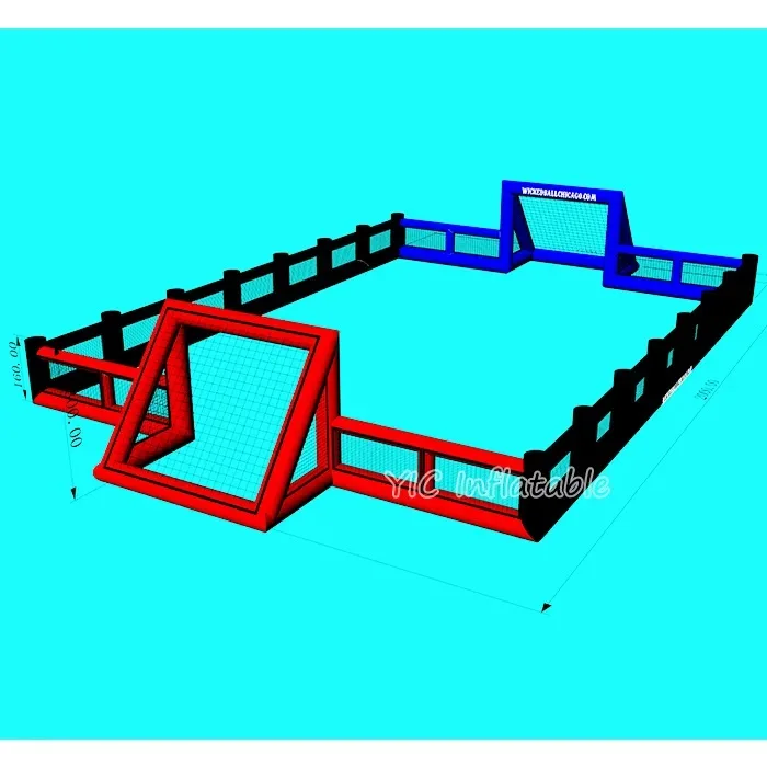 Maßgeschneiderte Mega Sports Arena für den Außenbereich, luftdichter Fußballplatz, Stoßstangenballplatz, aufblasbares Fußballplatz für Mieten und Veranstaltungen