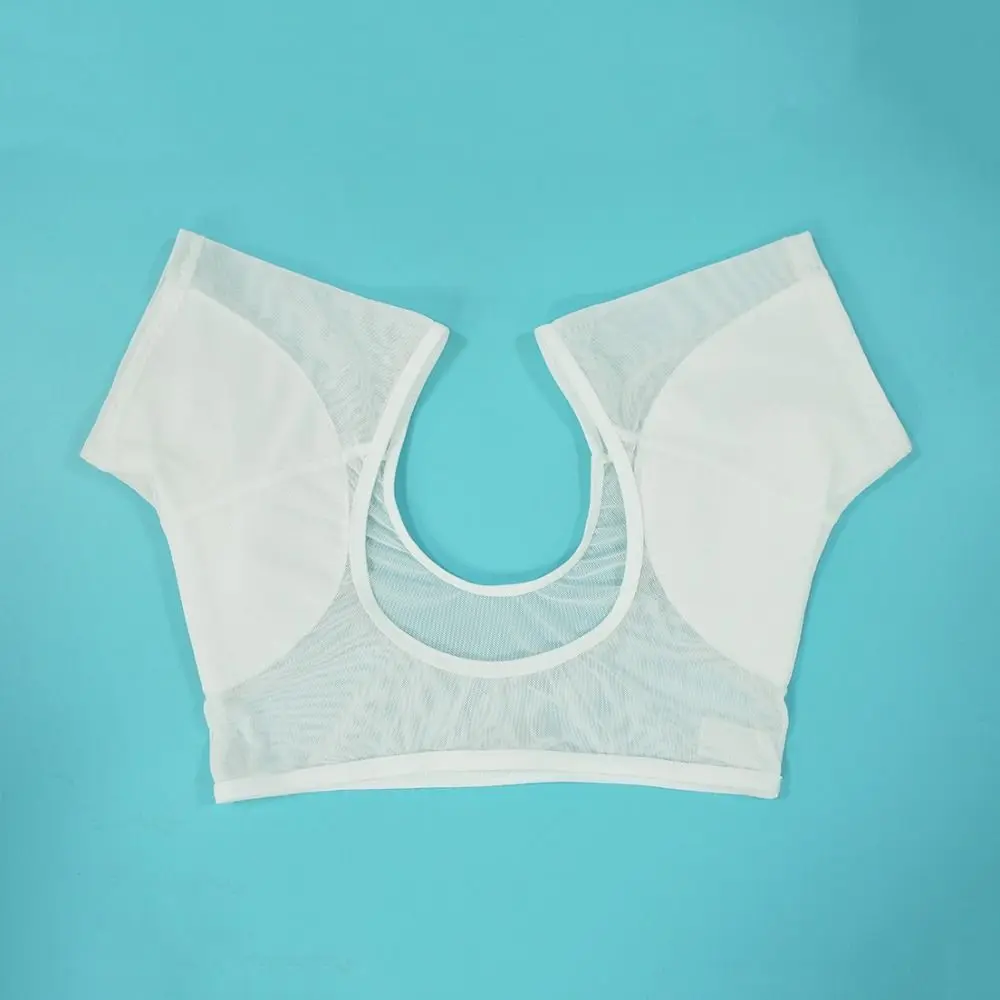 Washable T-shirt Shape Sweat Pads Ultra-thin Reusable Perspiration Deodorant Pads Anti-slip Breathable Underarm Sweat Pads