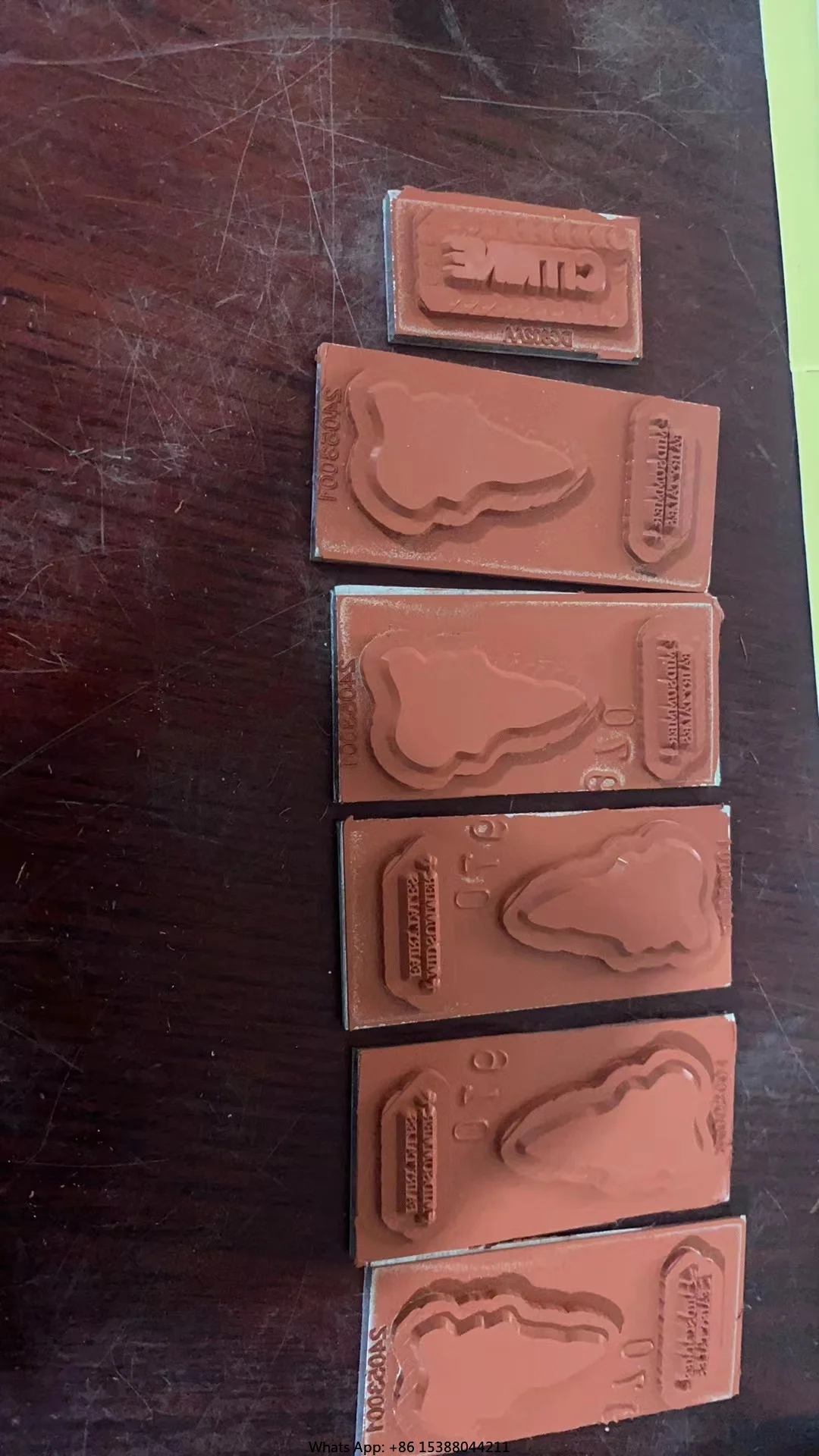 Customized Silicone Gilding Mold Automatic Font Gilding Alphabet And Radian Letterpress Plate For Personalized Projects