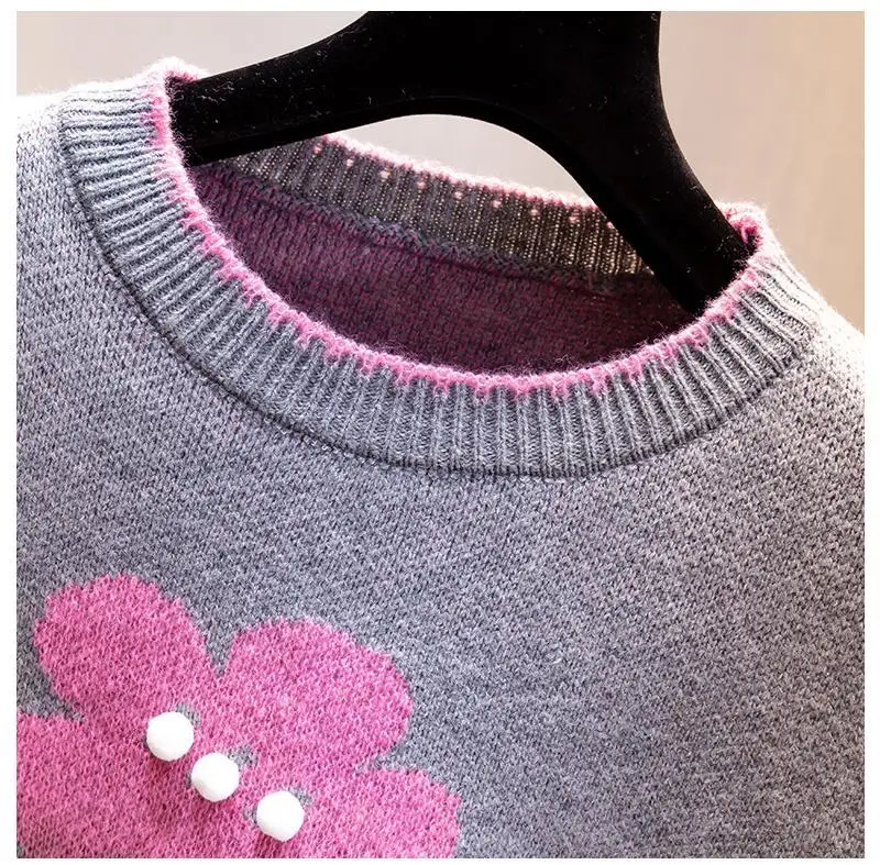 Knitted Vest for Spring and Autumn Loose Fit Women\'s Vest Round Neck Sweater Age Reducing Sleeveless Camisole Outerwear Tops