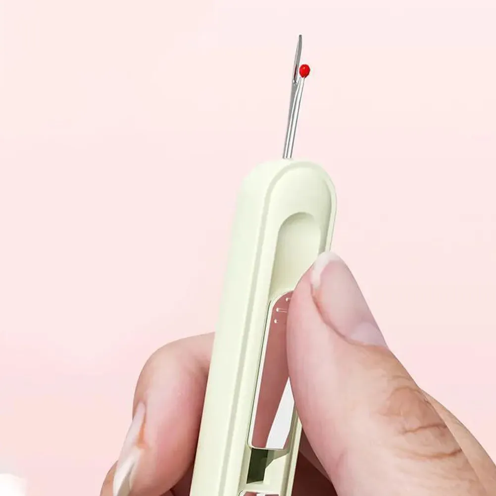 3Pcs Portable Multifunctional Needle Threader Seam Ripper Tool Home Hand Sewing Embroidery Starter Crafting Supplies