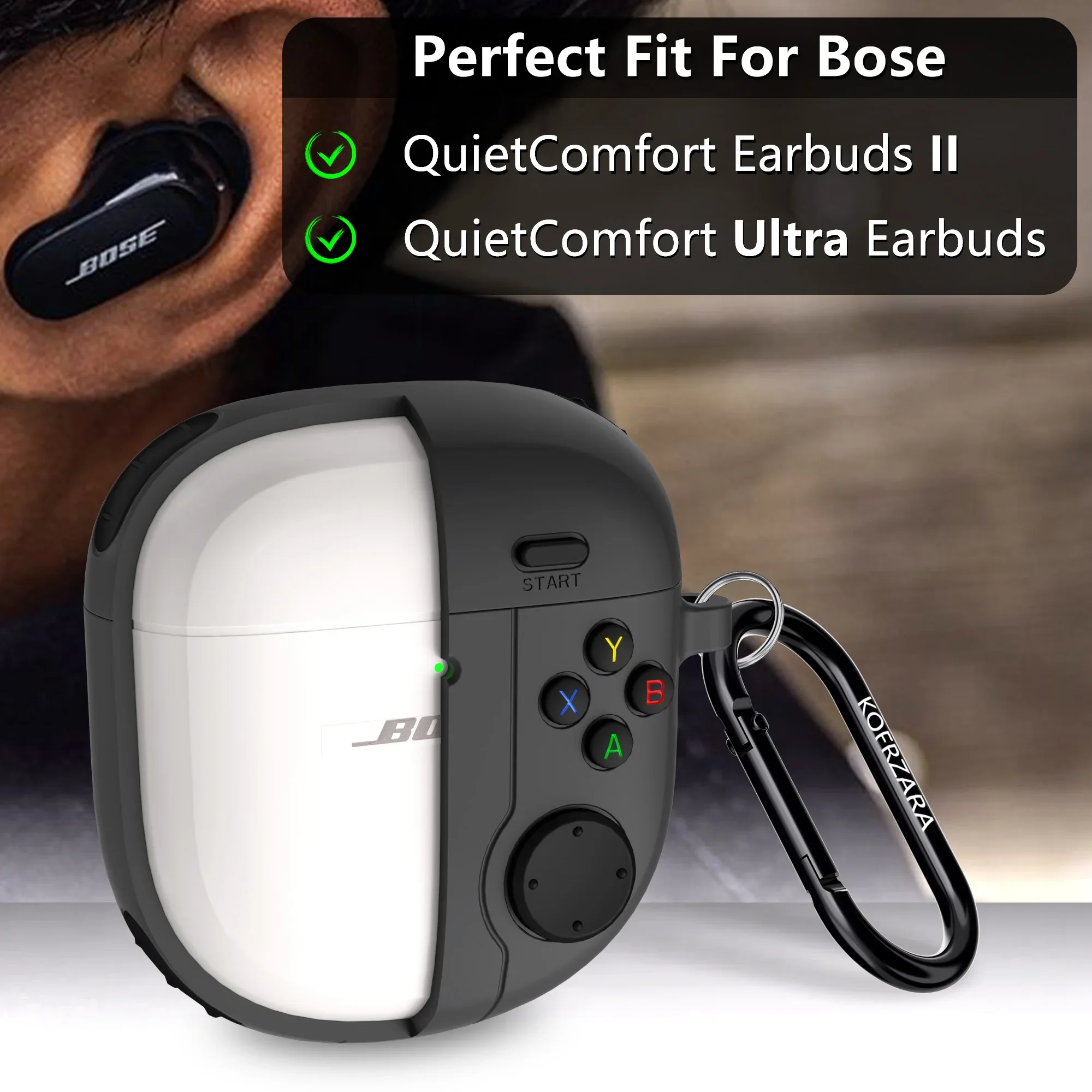 Protective Case for BOSE QuietComfort Ultra / QuietComfort Earbuds 2 Case Silicone 3D Creativity QuietComfort Ultra Earbuds Case