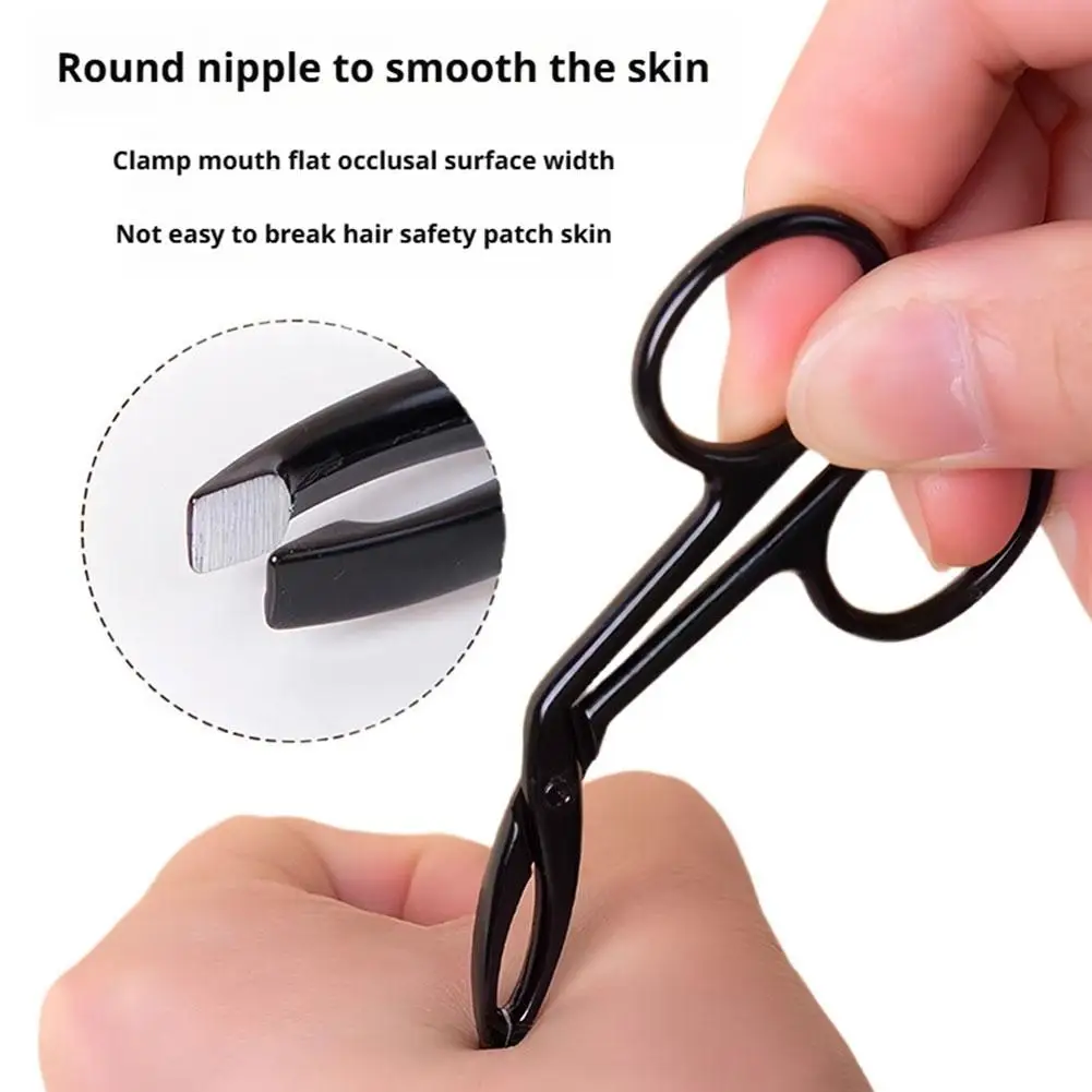 مقص على شكل ملاقط الحاجب شقة رئيس الملقط المائل رئيس الملقط مقص مقبض الملقط أدوات إصلاح الحاجب