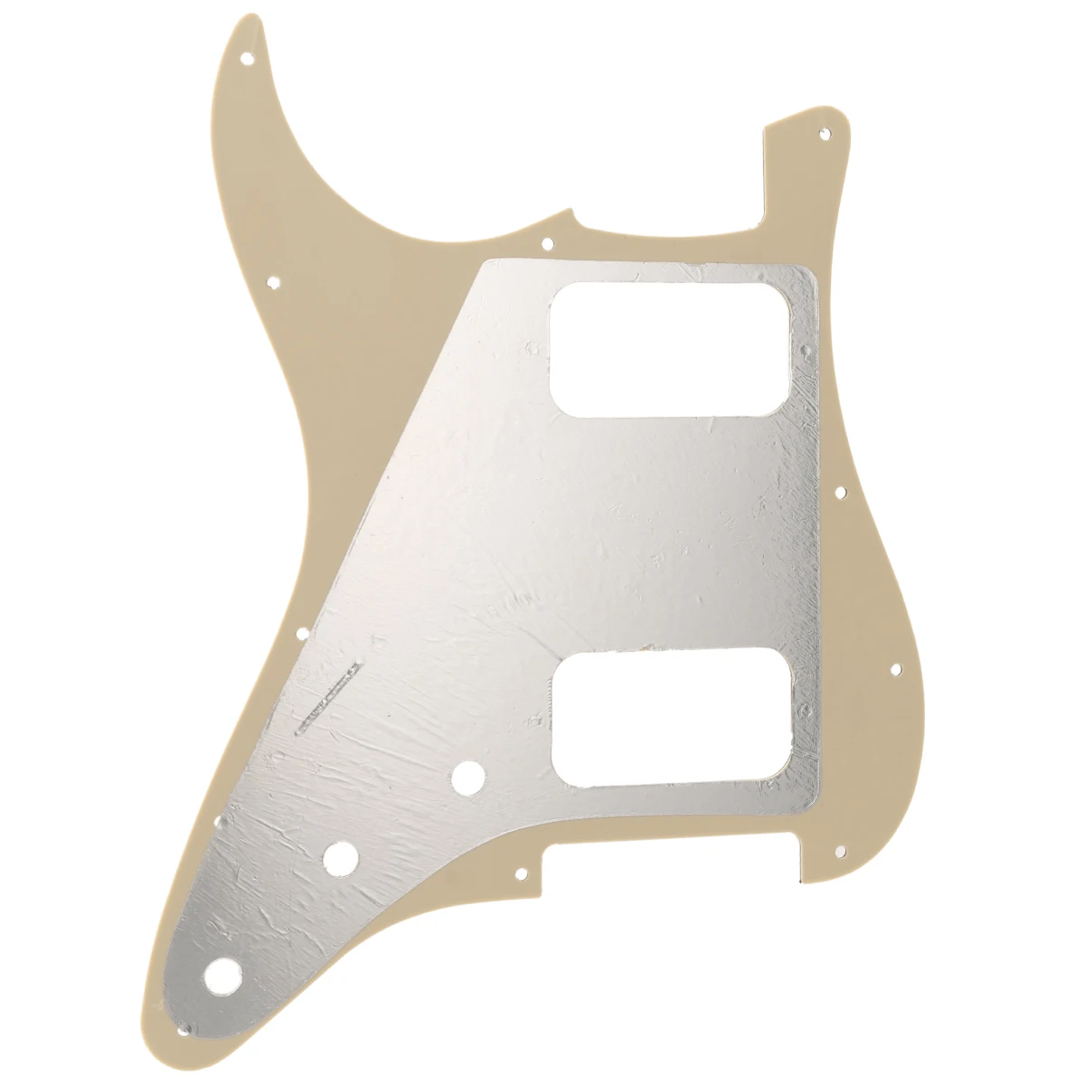 Musiclily Pro 11 Holes Round Corner HH Guitar Pickguard for American Mexican Fender Standard ST Style Electric Guitar