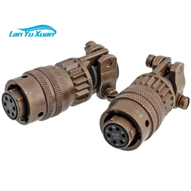 PT 6 Way Cable Mount MIL Spec Circular Connector Plug Shell Size 10, Bayonet, MIL-DTL-26482 Military Connector