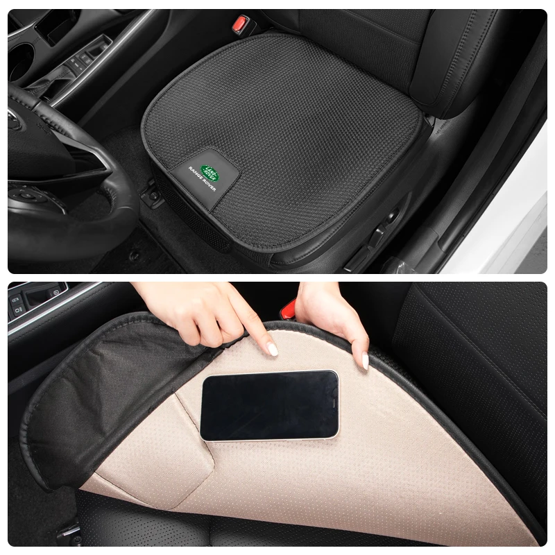 Car Seat Cover Front Rear Seat Ice Silk Cushion Pad Protective Mat For Landrover Freelander L2 LF Range Rover Evoque Discovery