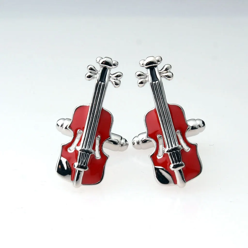 Heren pak overhemd viool vorm manchetknopen manchetknopen bruiloft gunst kleding