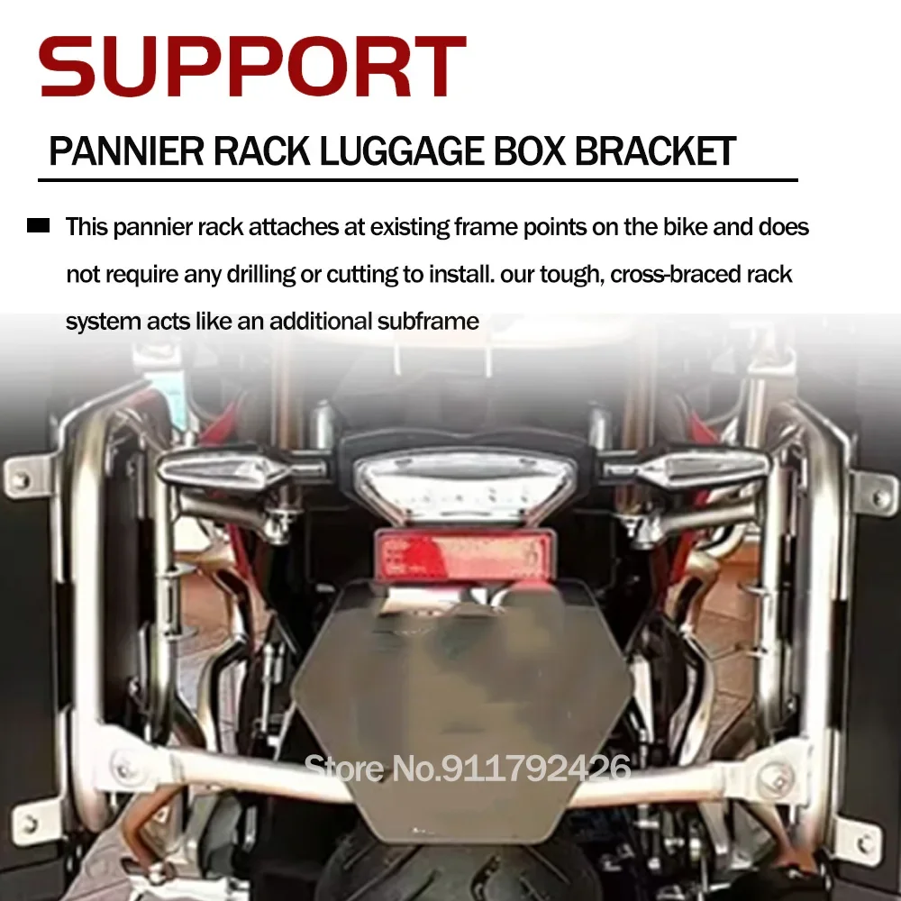 F900XR Stainless Steel Panniers Rack System Side Box Luggage Rack Bracket Saddlebag Holder Fit For BMW F 900XR F900 XR 2019-2025