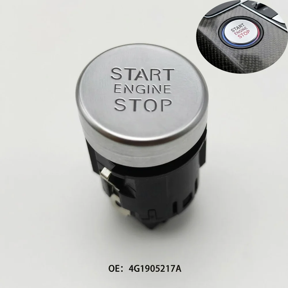 4G1905217A Engine Start Stop Button 6 Pin for Audi A6 S6 A7 S7 RS7 C7 2012-2018 Ignition Push Switch Replacement