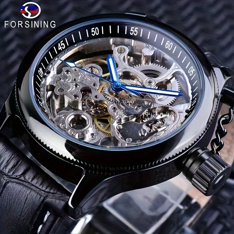 High-End Luxury Business Automatic Mechanical Watch for Men, Skeleton Small Gold Watch, Fashionable, Simple, Casual, Versatile, Stylish, Handsome, Social Guy Watch, the First Choice for Gift Giving European, American, Japanese, and Korean Style
