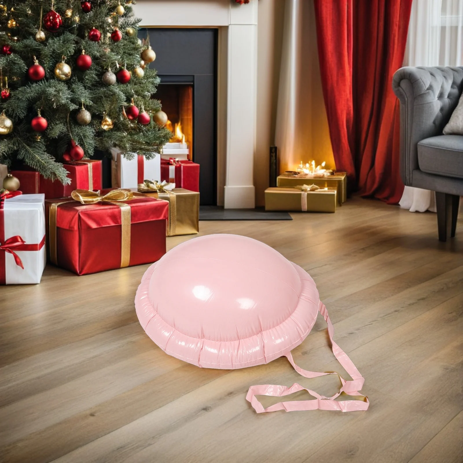 

3 шт., надувной пивной живот, аксессуар для костюма на Рождество, Санта-Клаус, косплей, реалистичный дизайн, удобная посадка, универсальная ролевая игра