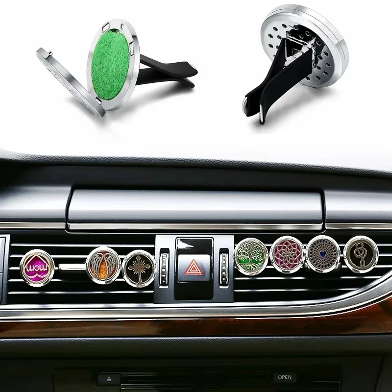 1pc Refillable Car Air Freshener Perfume Diffuser Clip, Auto Air Vent Car Interior Accessories