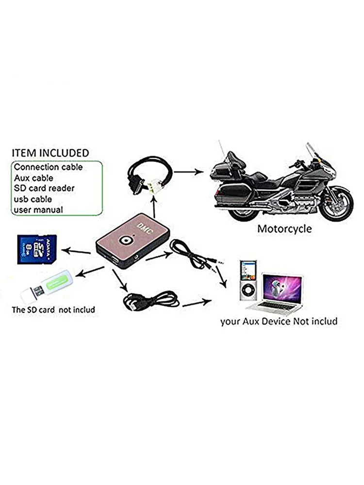 Cyfrowy odtwarzacz muzyczny CD MP3 Changer Case dla Honda Goldwing 1800 GL1800 2001-2023 2022 2010 2009 2008 — zdjęcie 2