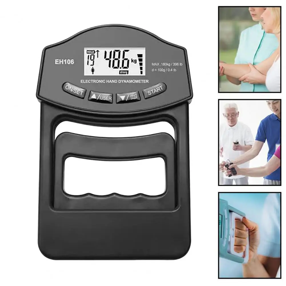 Electric Hand Dynamometer Digital Grip Strength Tester with Led Display for Hand Grip Measurement Adjustable Gripper for Power