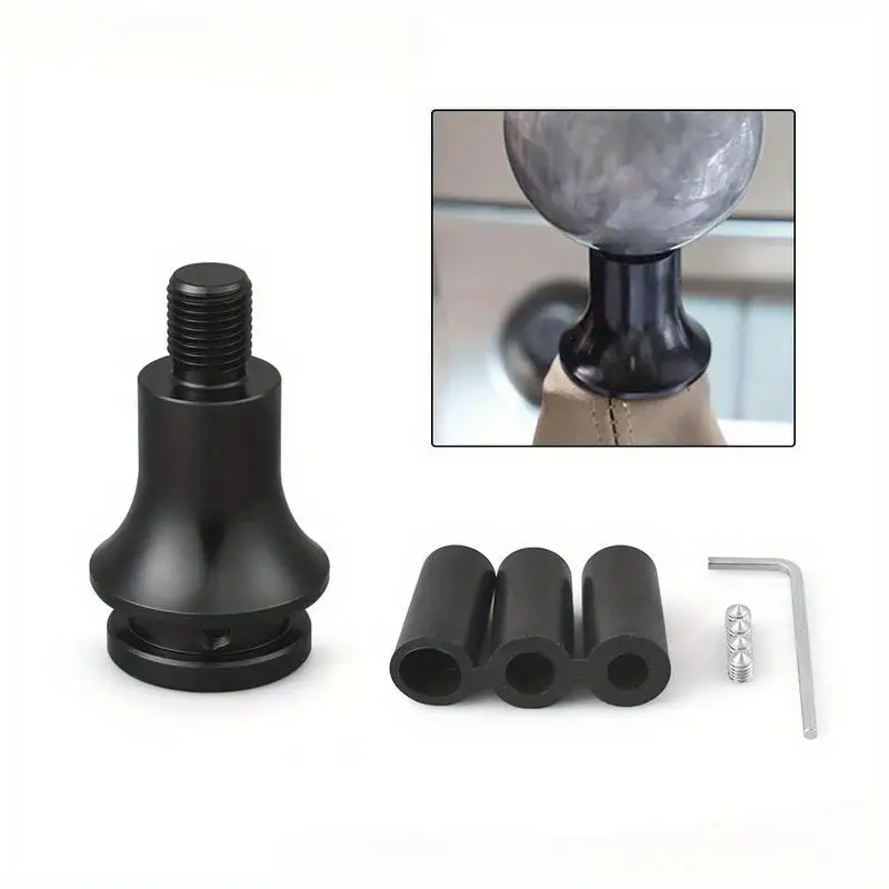1set Car Modification Gear Head Thread Converter Gear Rod Adapter 12x1.25 Dust Sleeve Connection Stopper