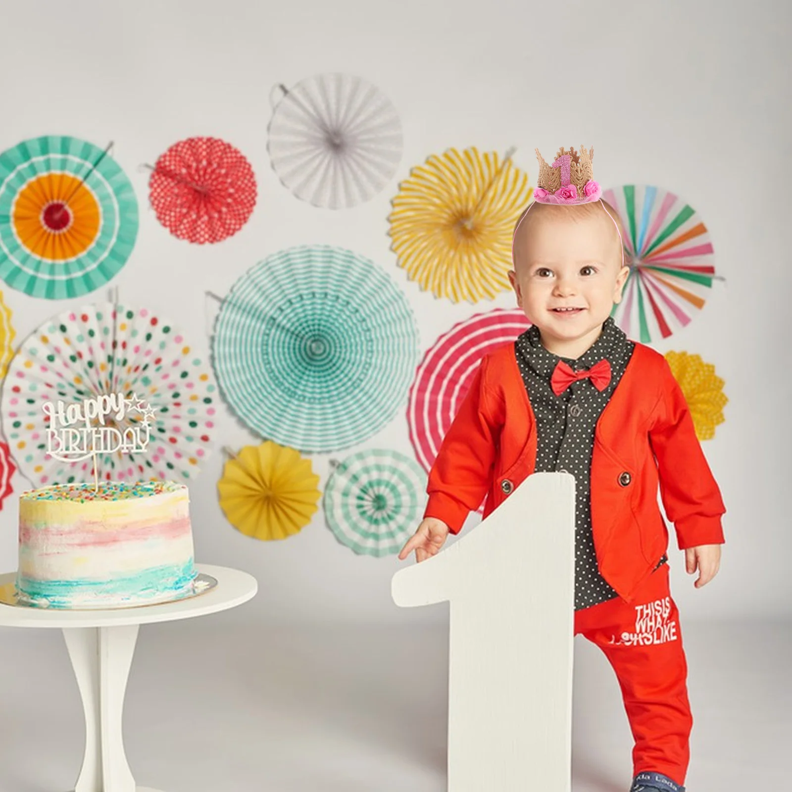 

Felt 1st Birthday Crown Hat Hat Photo Prop Cute Crown Caps Birthday Celebration Crowns Photo Props