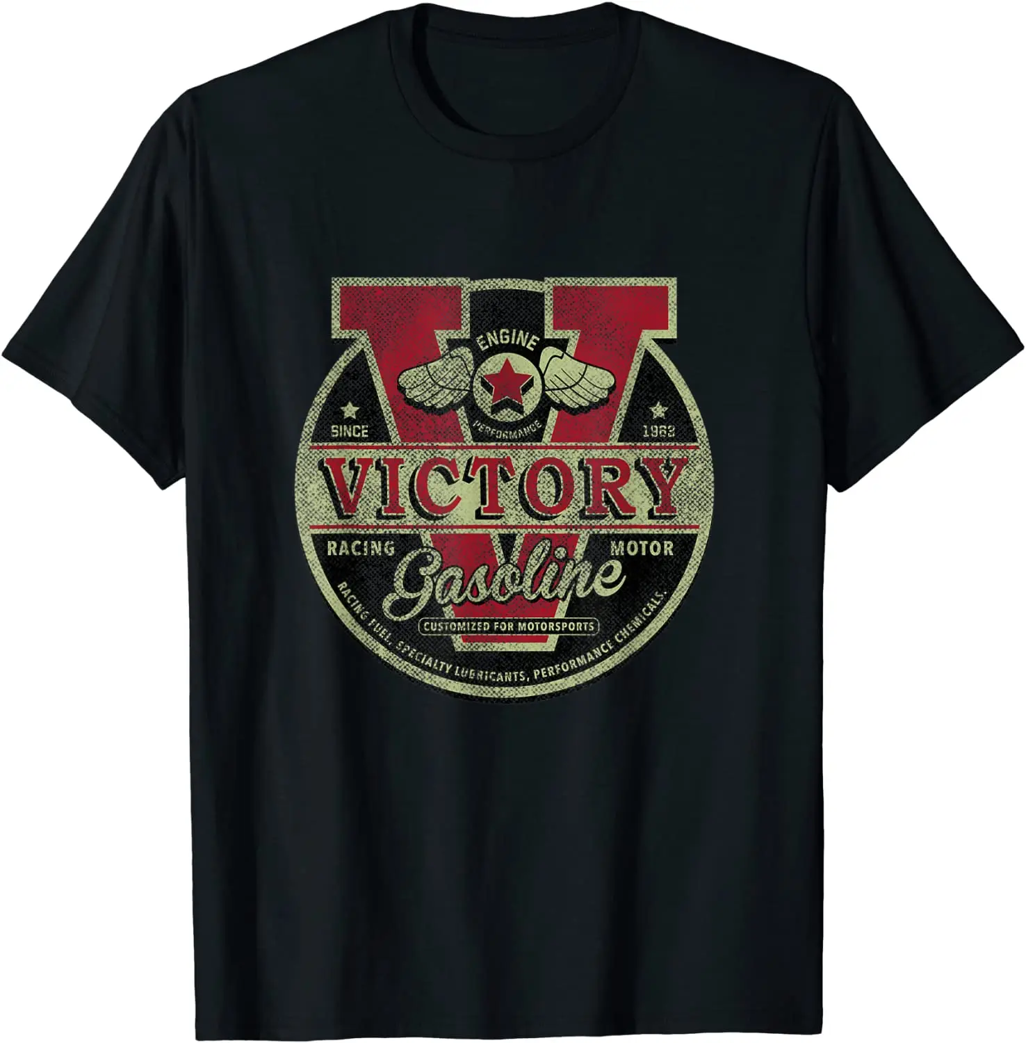 Vintage V Gasoline Racing Motor Engine T Shirt. Short Sleeve 100% Cotton Casual T-shirts Loose Top Size S-3XL