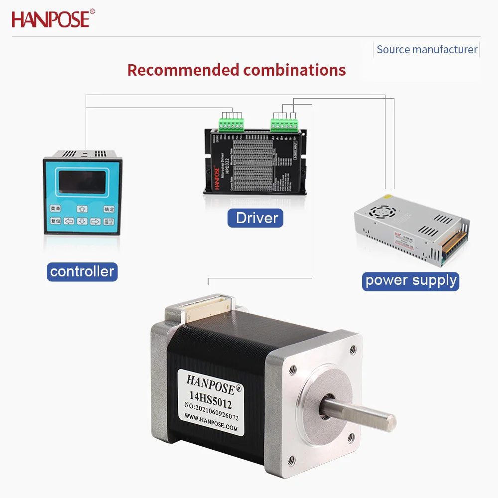 NEMA14  14HS5012 Miniature Stepper Motor 0.3N. m 0.8A 3D Printing Accessories Motor Manufacturer Direct Sales in Stock