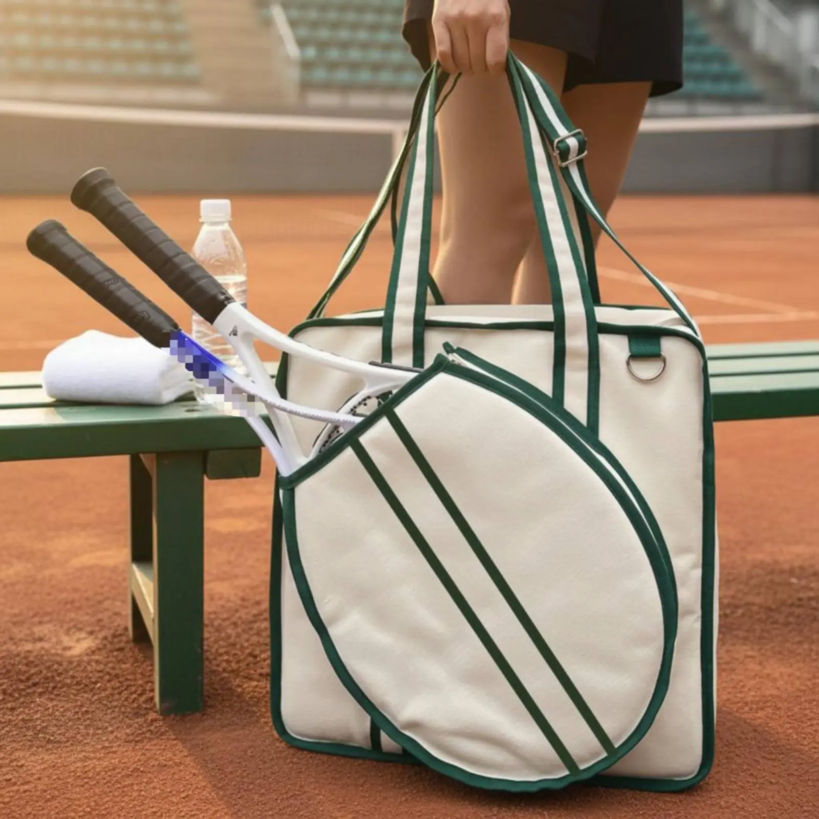 Multi-Sport Racket Bag Large Capacity Tennis Racket Bag Lightweight Long-Lasting for Training view 3