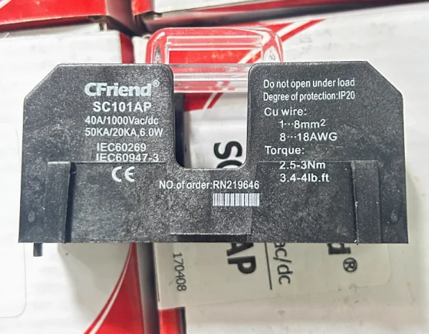 

3 шт./лот CFriend SC101AP 40A 1000 В держатель предохранителя