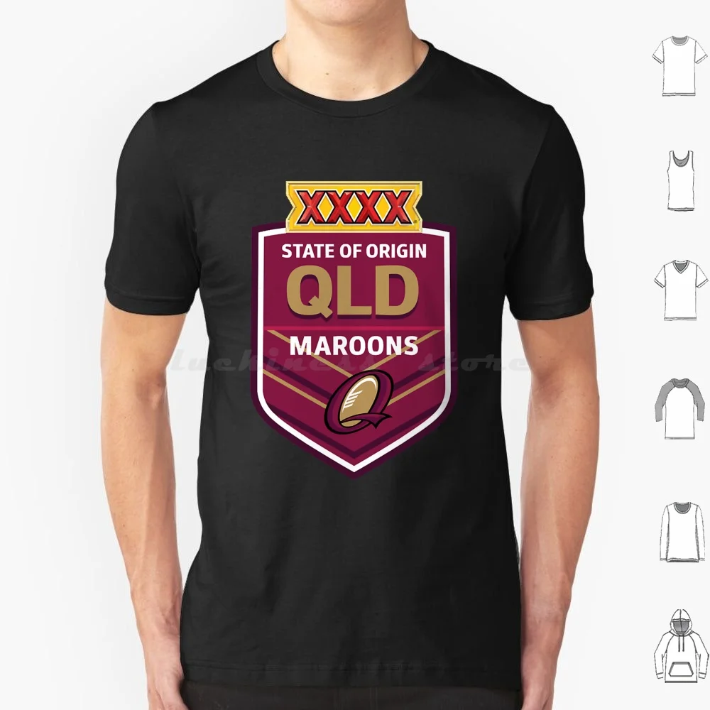 Exelent Queensland Design T Shirt Big Size 100% Cotton Queenslander Queensland Australia Qld Rugby League Queensland Qlder