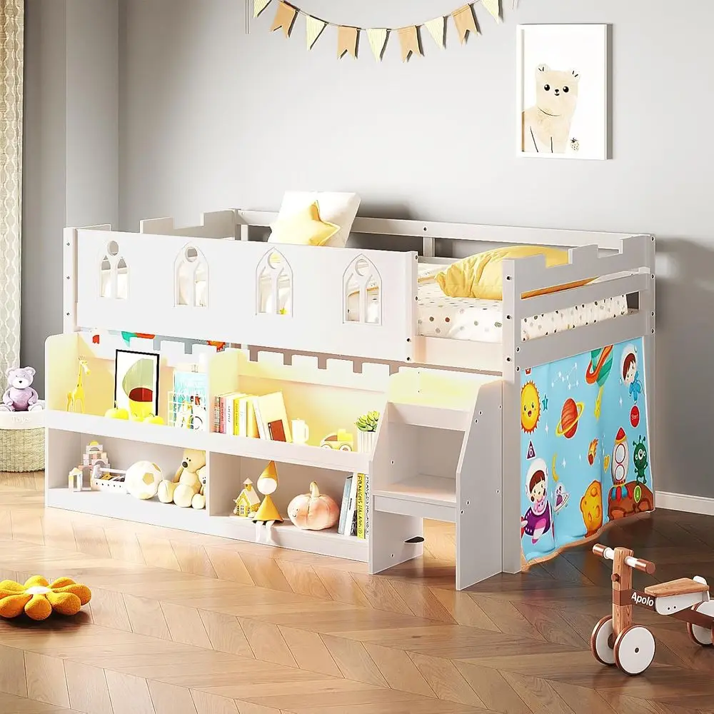 White Twin Size Lof…