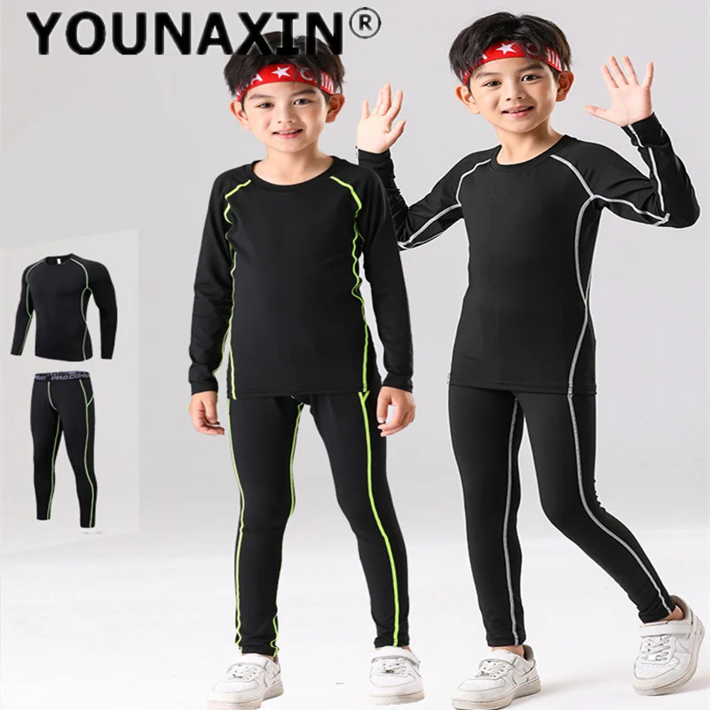 

Unisex Children's Sportswear Tops T-shirts Exercise Pants Boy Girl's Basketball Kids Running Outdoor Trousers Activewear
