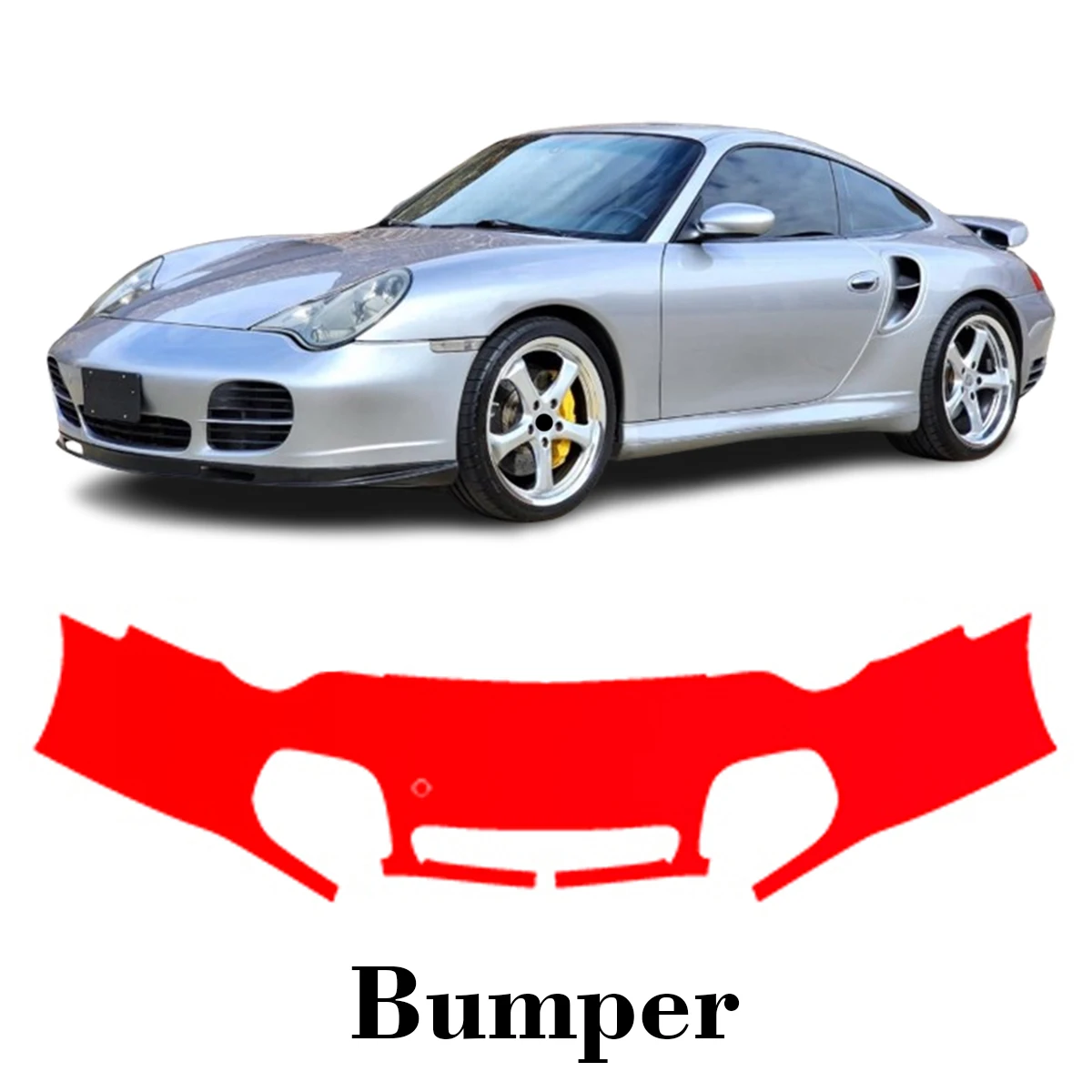 

Car Precut Paint Protection Film Front Bumper Anti-scratch Exterior TPU PPF For Porsche 911 Turbo 2001-2005