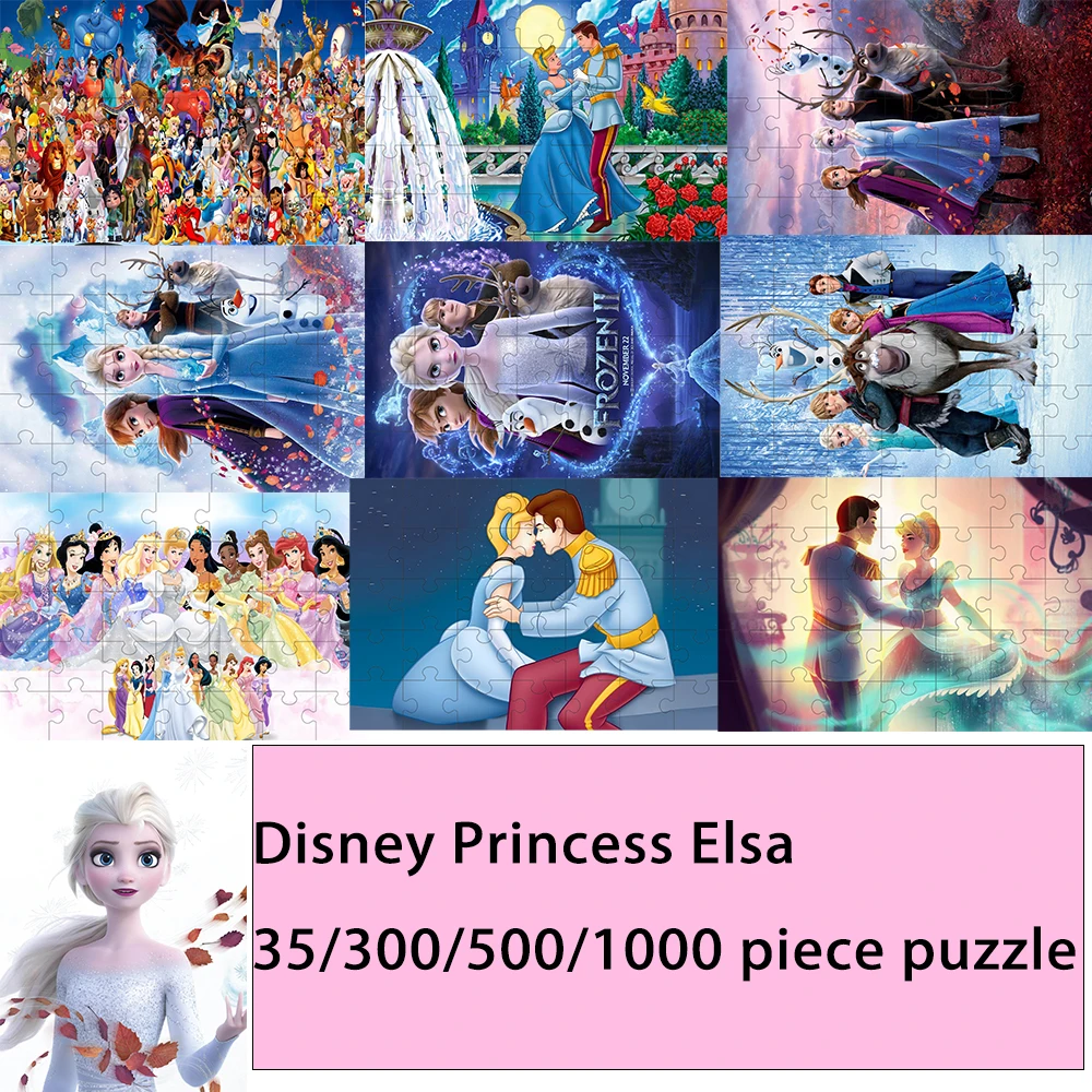 

Disney Aurora Princess 35/300/500/1000 piece puzzle wooden onePiece Puzzles for Adults childrenEducational Toys Gifts