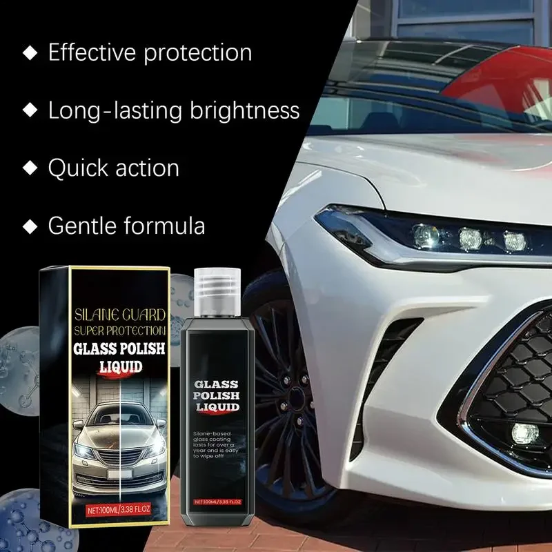 Car Ceramic Coating Spray, Auto Glas Oil Film Water Stain Remover Polishing, Spraying Wa Car Paint Care Washing and Maintenance