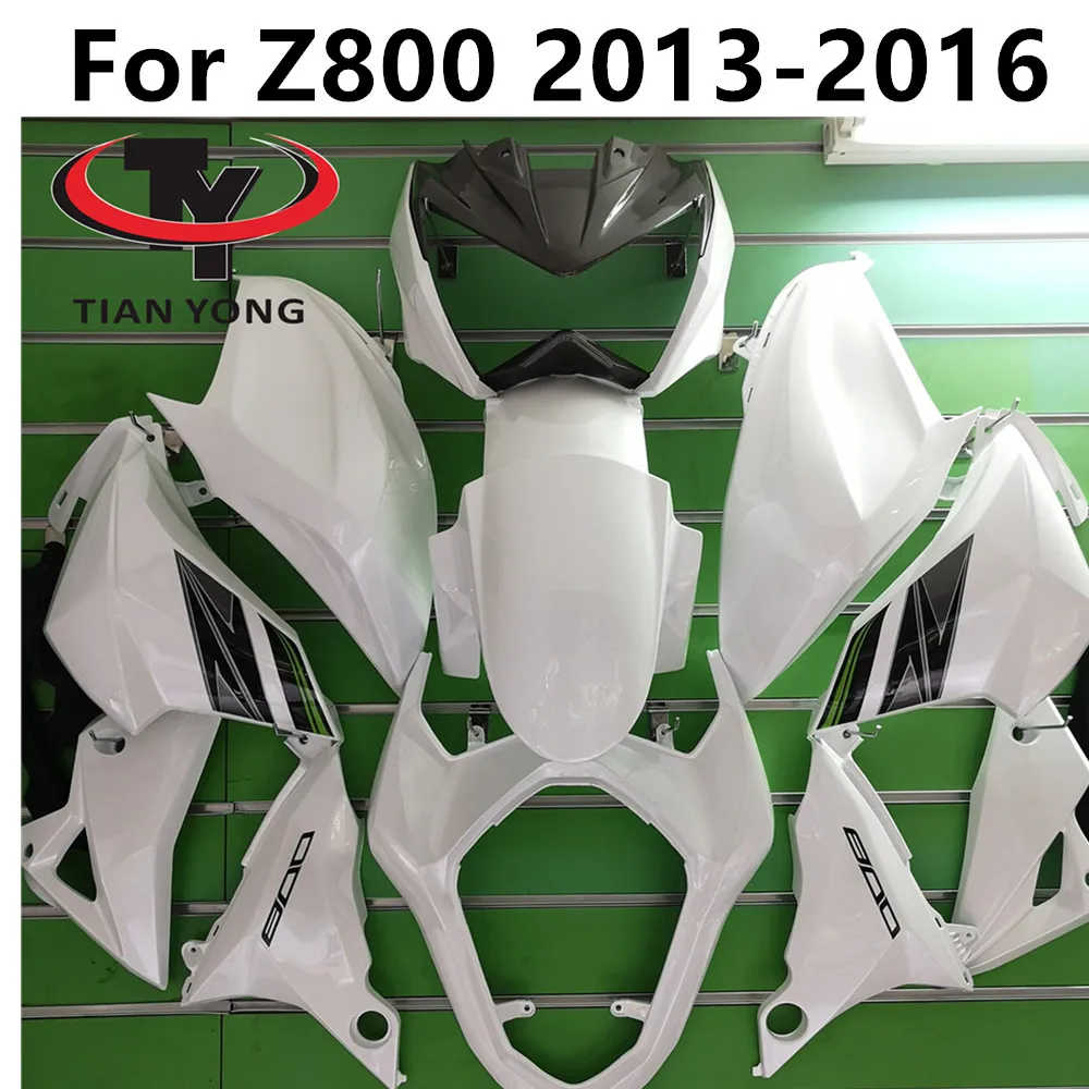 Motorcycle Injection Bodywork Black and white silver printing Cowling For Kawasaki Z800 2013-2014-2015-2016 Full Fairing Kit