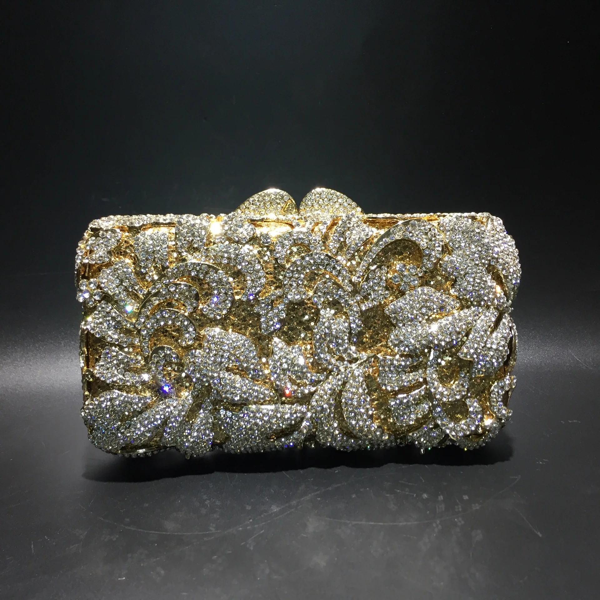 

Новая модель, женская модная прямоугольная сумка-клатч большой емкости, инкрустированная бриллиантами, сумка через плечо