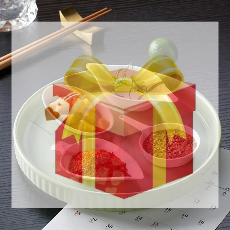 

【HG】50 Pcs Dessert Plate High-quality Trays Serving Home Plates Water Drop Disposable Fruit Dinner Dishes Paper