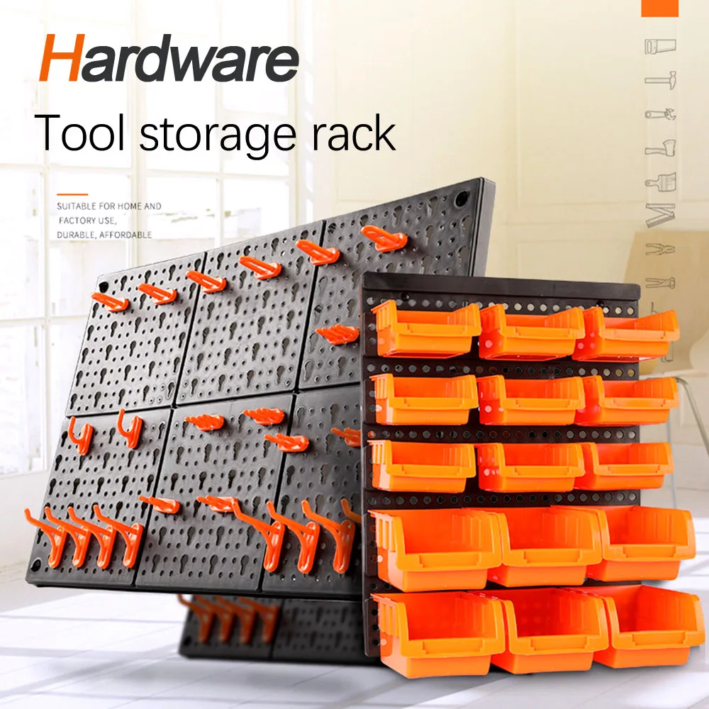 Wall Mounted Tool Storage Bins Wall Mount Tool Organizer Rack Wall Mounting Tool Storage Board Container Easy Access Tool