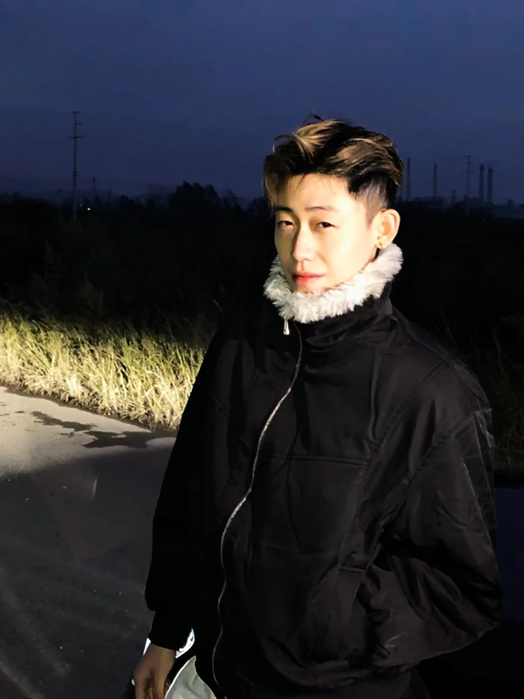 

Cleanfit Men's Winter Thiened Cotton Jaet Collar Coat with Fce Inner And Fur Trim Stand Fit Pure Online Ss