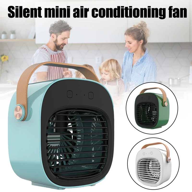 Mini Water New Air conditioning fan USB Cooling fan Air cooler Humidifier Rechargeable 4000mA Battery Meter Cooling fan