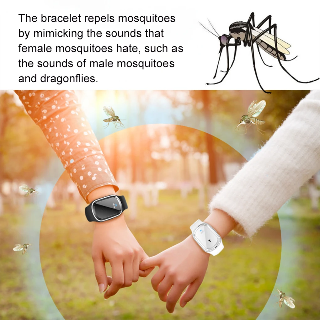 Ультрасекатор, часы от комаров, браслет для взрослых и детей, репеллент, убийца вредителей, привод насекомых, браслет, регулируемые часы с зарядкой через USB