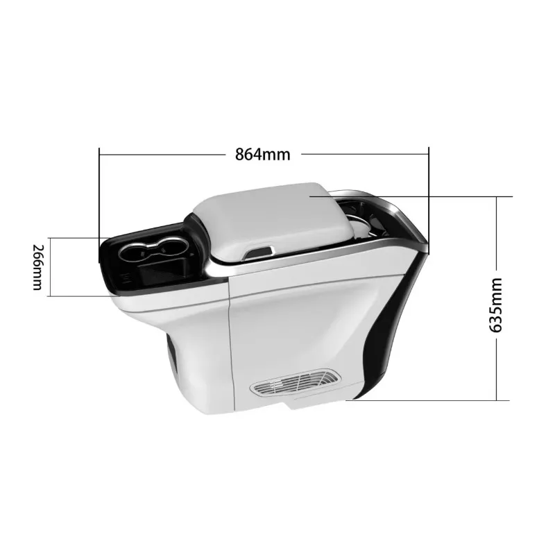 Luxury Universal 220V High Quality ABS Car Armrest Console Box Interior Kits Refrigerator Accessory for Alphard Velfire