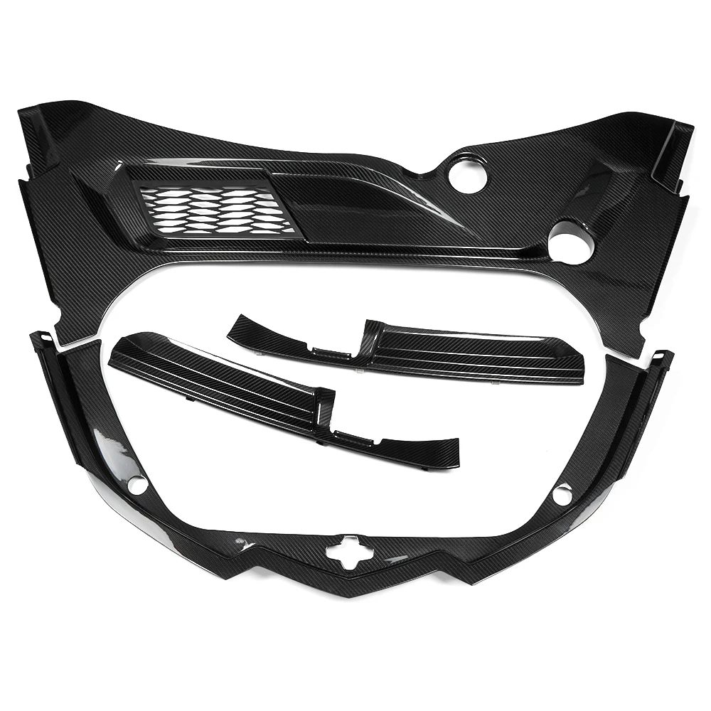 Real Carbon Fiber Front Frunk Cover Trim Replacement Exterior Accessories for Corvette C8 Z06 Z51 2020-2025 6
