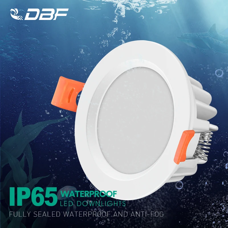 

Waterproof LED Downlight 5W 7W 9W 12W 15W Dimmable Ceiling Lights Recessed Lamp Spot Light AC220V 230V for Bathroom Indoor