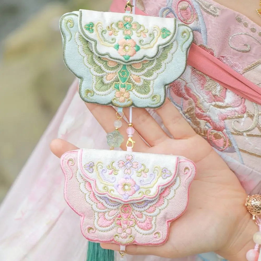 Saco de saquinho de festival de meio outono dos desenhos animados estilo chinês pendurado saco da sorte artesanato artesanal bênção bolsa festival de meados de outono