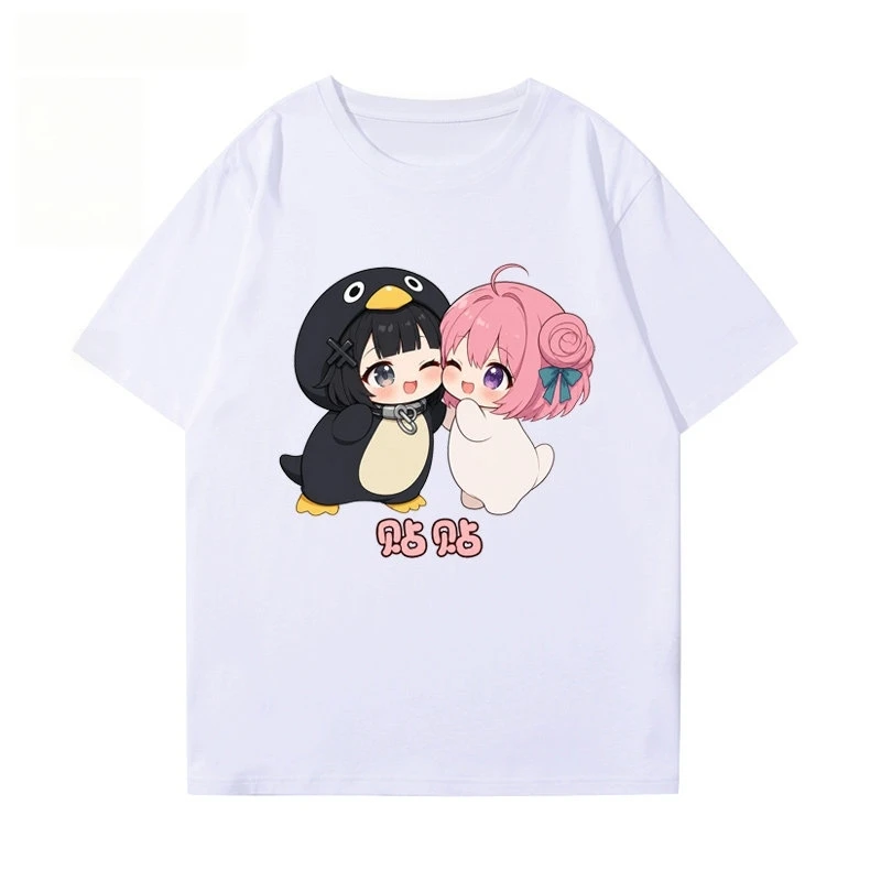 Chibi Penguin Girl Graphic T Shirt Cute Cartoon Character 