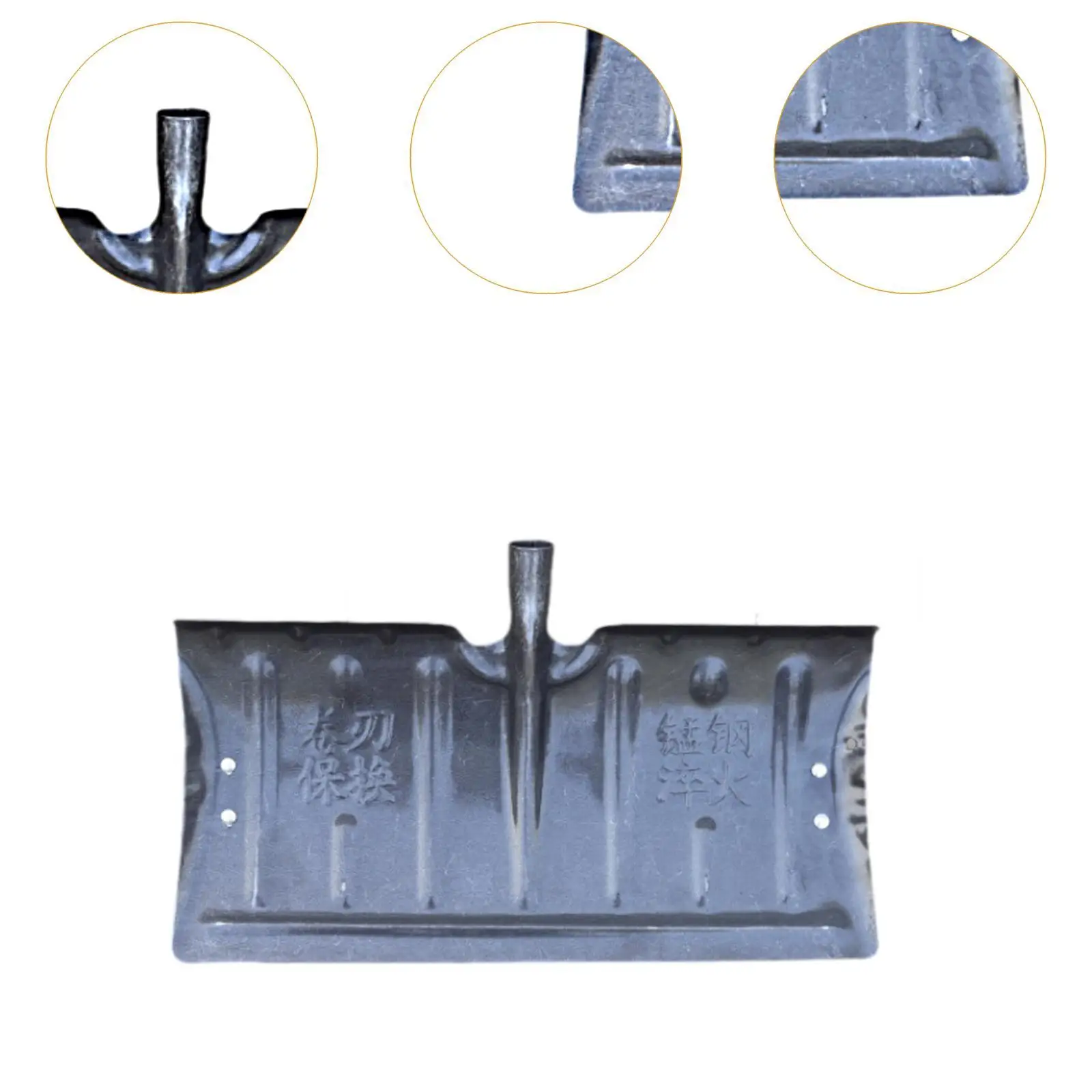 Wide Snow Shovel Head Manganese Steel Snow Remover for Driveway Doorway Deck with Wheels for Household Snow Cleaning Tool