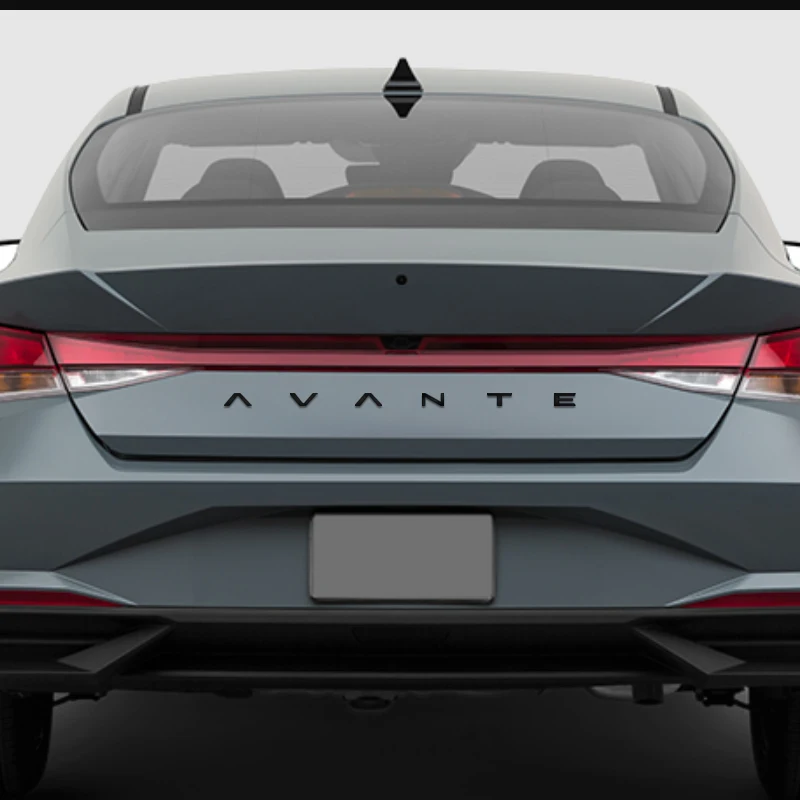 3D Metal For AVANTE 2020 2021 2022 Letter Emblem Car Rear Trunk Decals Badge Auto Accessories Styling