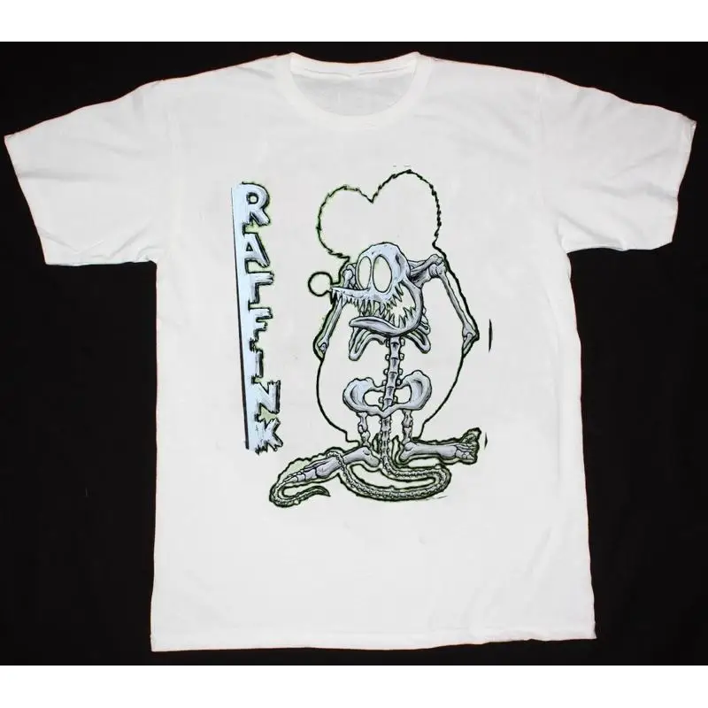 Новая забавная белая футболка всех размеров Ed Roth Rat Fink
