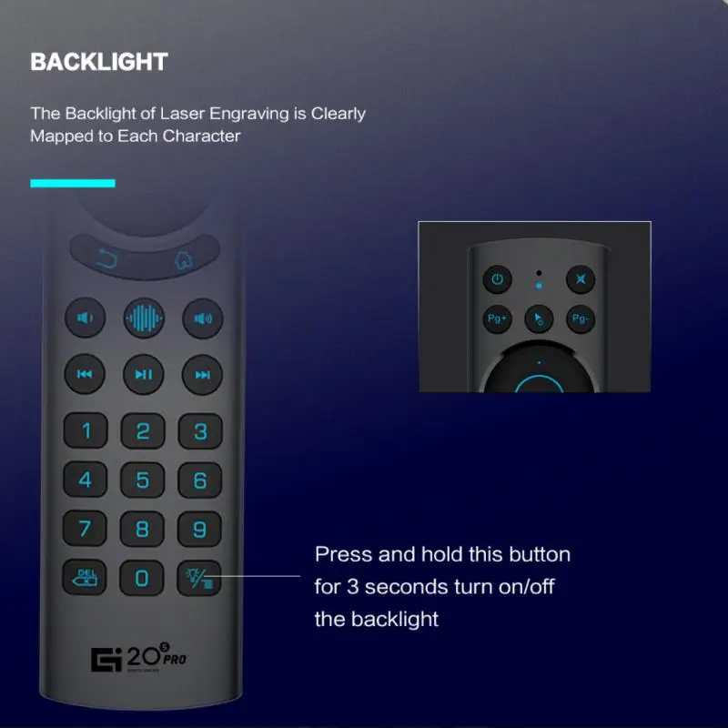 BT Backlit G10S G30S G40S G21 RU MX3L Air Mouse Wireless Voice Remote IR Learning 2.4G Control for Android TV BOX