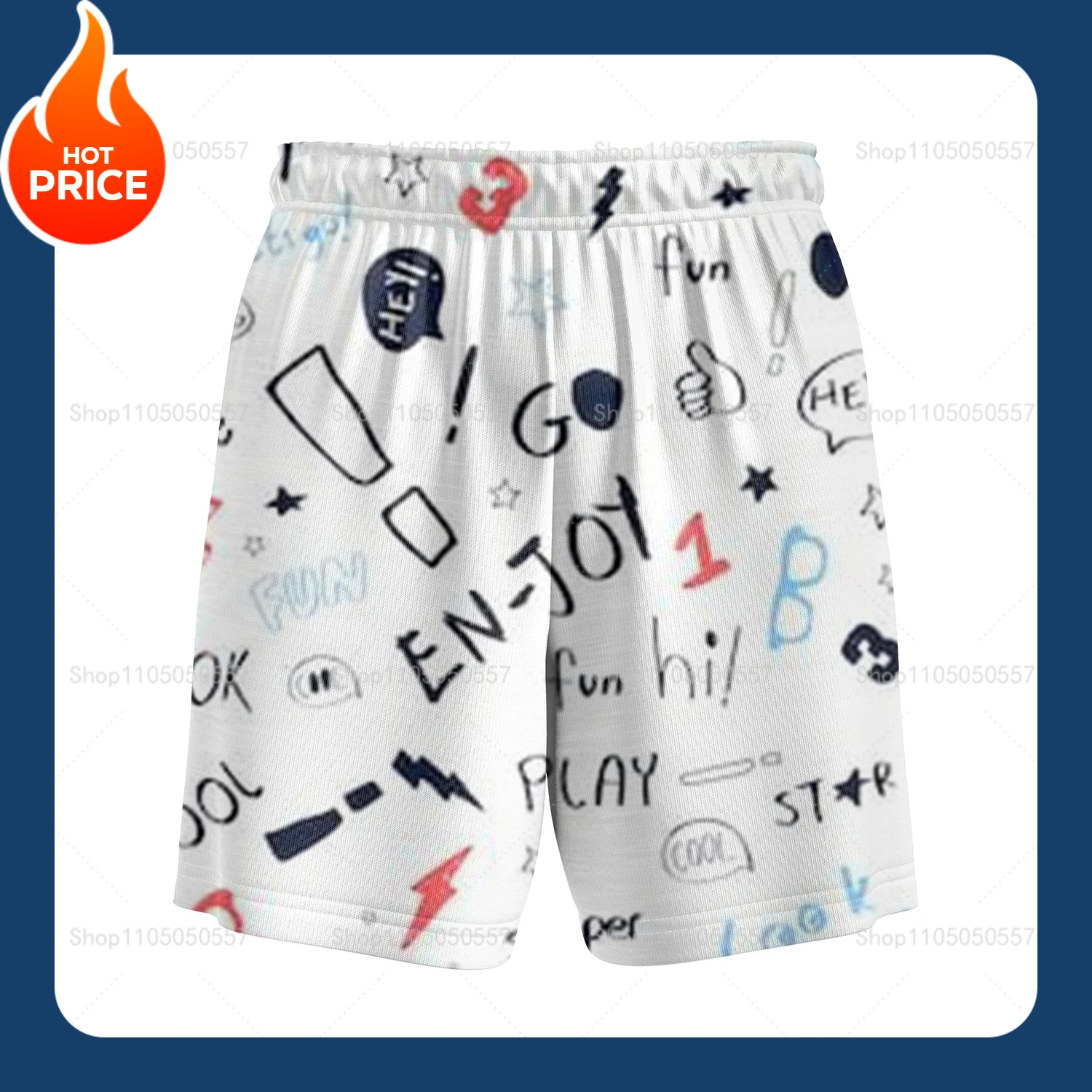 

3D Printed Lounge Shorts - Relaxed Unisex Style, Light & Airy for Home or Street Fashion