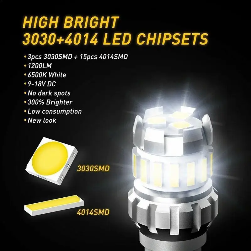 1Pc 1156 1157 LED Lights Red White Yellow DRL Position Signal Lamp Bulb Ba15s P21 5W W21/5W 7440 7443 T25 Brake Stop Car Lights