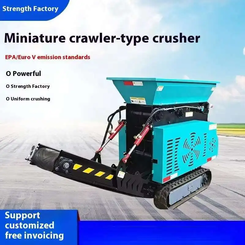 

2025 New Mobile Track Crusher, Pebble Granite Coal Block Crusher, Small Jaw Crusher